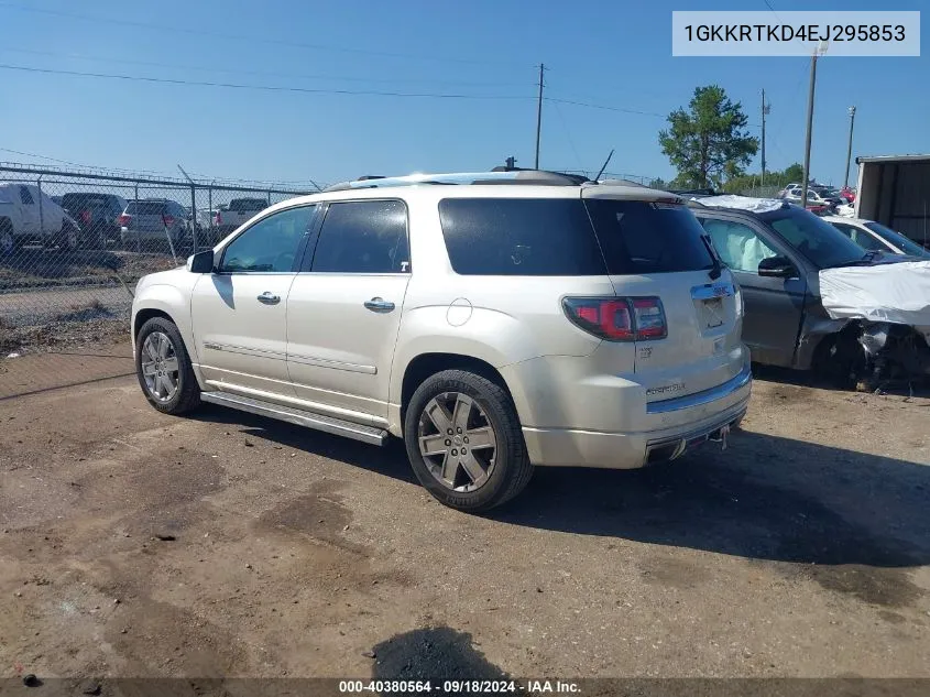 1GKKRTKD4EJ295853 2014 GMC Acadia Denali