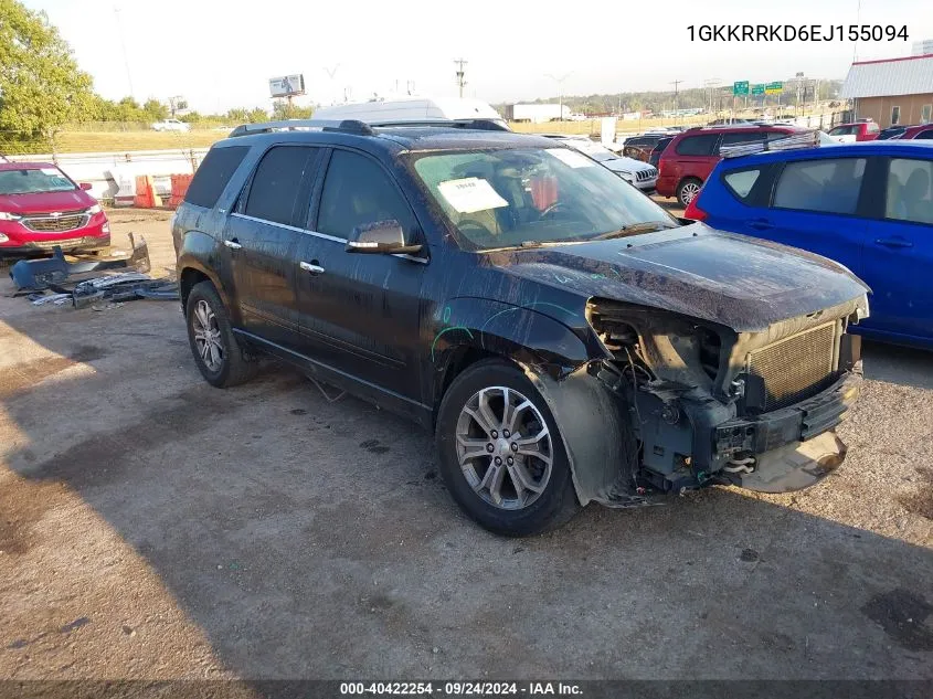 1GKKRRKD6EJ155094 2014 GMC Acadia Slt-1