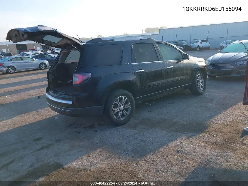 1GKKRRKD6EJ155094 2014 GMC Acadia Slt-1