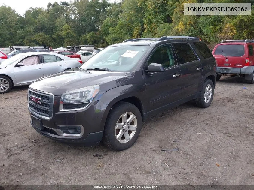 1GKKVPKD9EJ369366 2014 GMC Acadia Sle-2