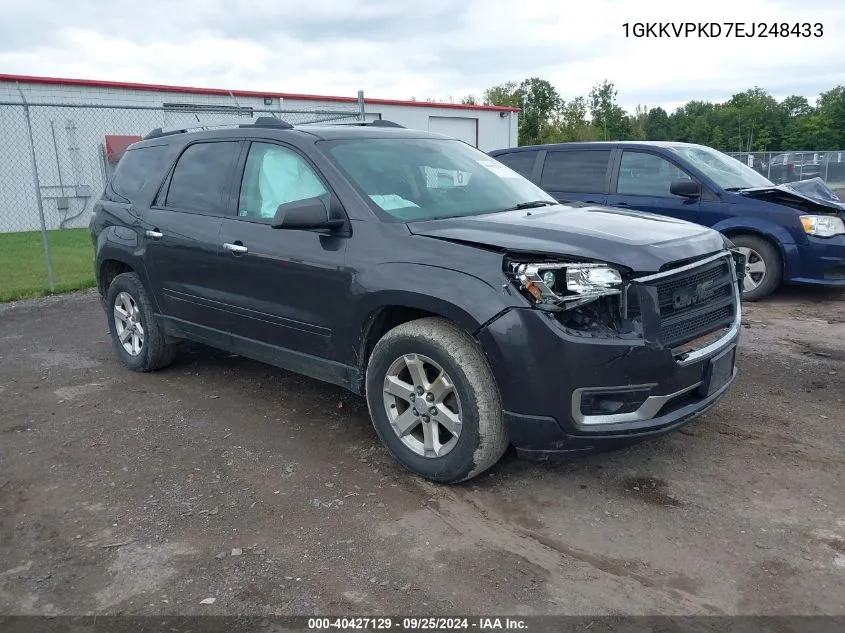 1GKKVPKD7EJ248433 2014 GMC Acadia Sle-2