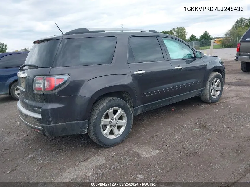 1GKKVPKD7EJ248433 2014 GMC Acadia Sle-2