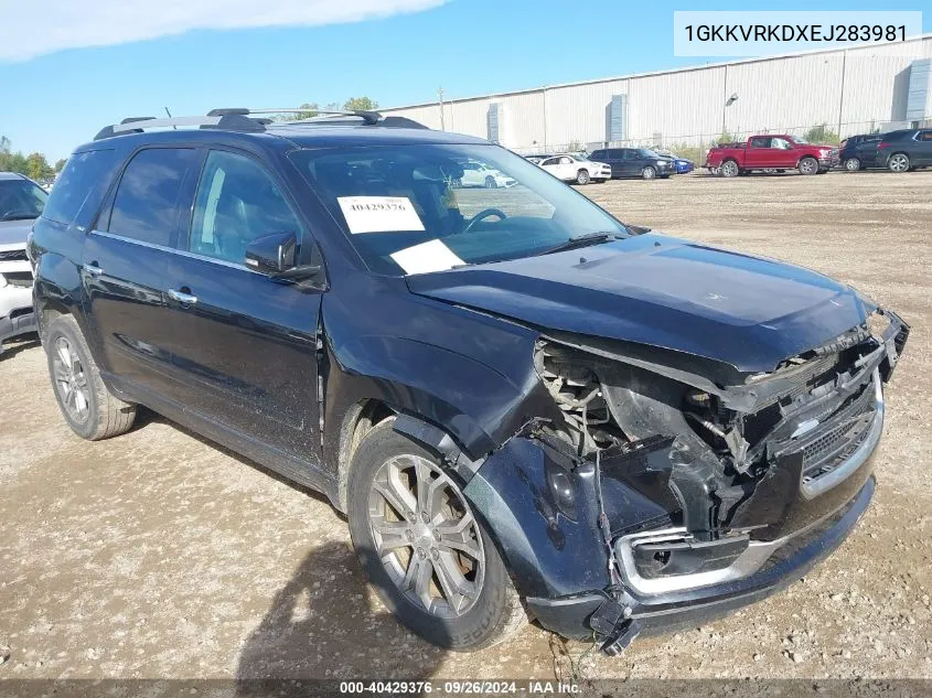 1GKKVRKDXEJ283981 2014 GMC Acadia Slt-1