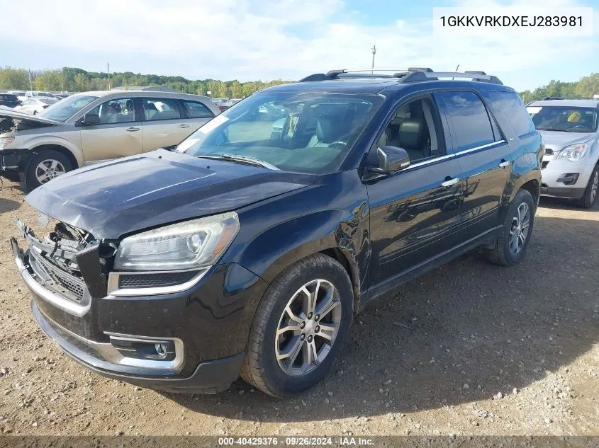 1GKKVRKDXEJ283981 2014 GMC Acadia Slt-1