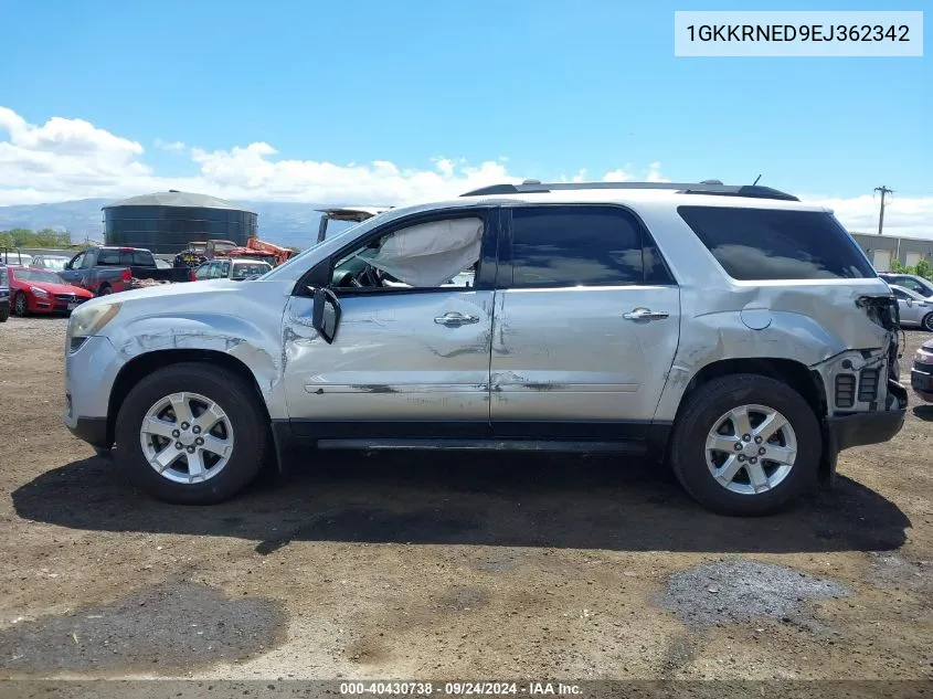 1GKKRNED9EJ362342 2014 GMC Acadia Sle-1