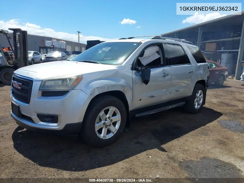 1GKKRNED9EJ362342 2014 GMC Acadia Sle-1