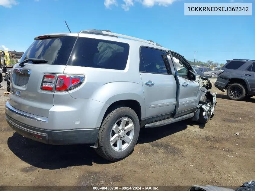 1GKKRNED9EJ362342 2014 GMC Acadia Sle-1