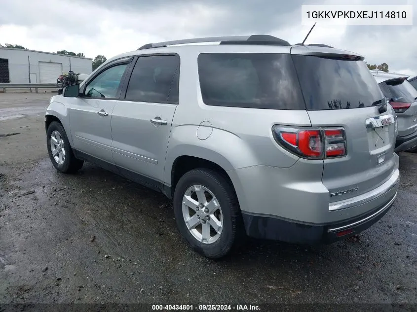 1GKKVPKDXEJ114810 2014 GMC Acadia Sle-2