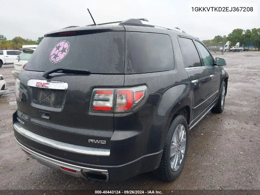 1GKKVTKD2EJ367208 2014 GMC Acadia Denali