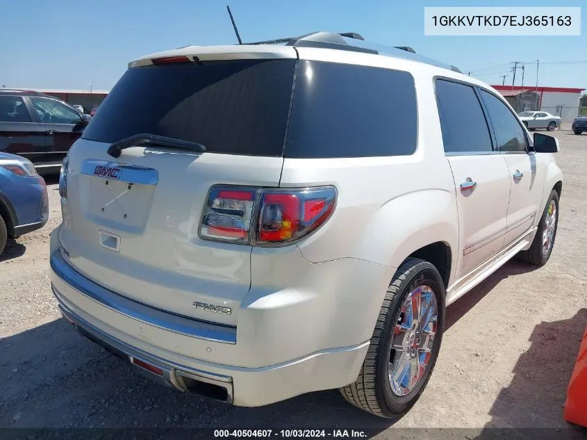 1GKKVTKD7EJ365163 2014 GMC Acadia Denali