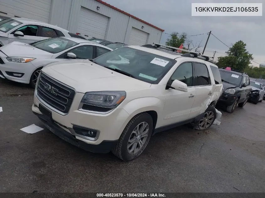 1GKKVRKD2EJ106535 2014 GMC Acadia Slt-1