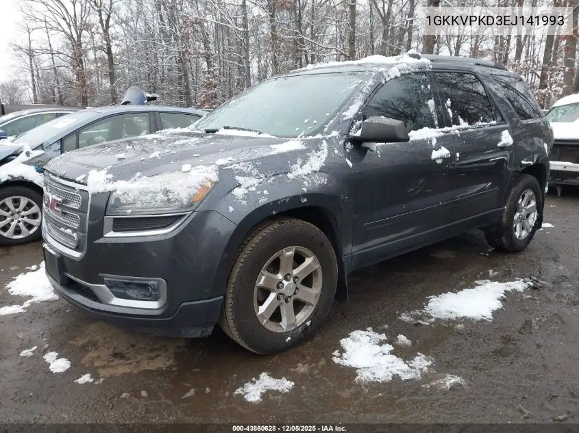 1GKKVPKD3EJ141993 2014 GMC Acadia Sle-2