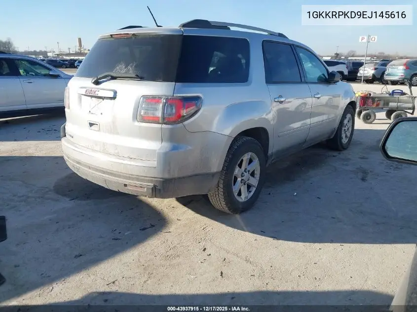 1GKKRPKD9EJ145616 2014 GMC Acadia Sle-2