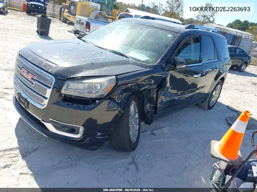 1GKKRTKD2EJ263693 2014 GMC Acadia Denali
