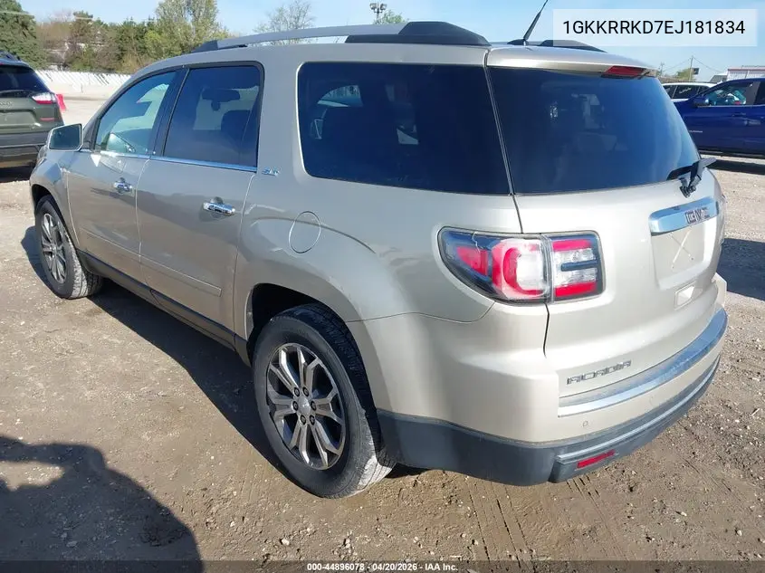 2014 GMC Acadia Slt-1 VIN: 1GKKRRKD7EJ181834 Lot: 44896078