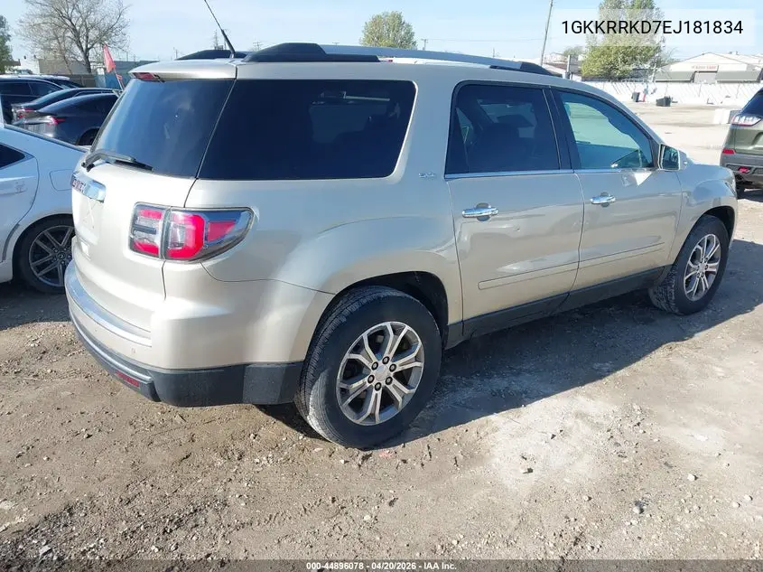 2014 GMC Acadia Slt-1 VIN: 1GKKRRKD7EJ181834 Lot: 44896078