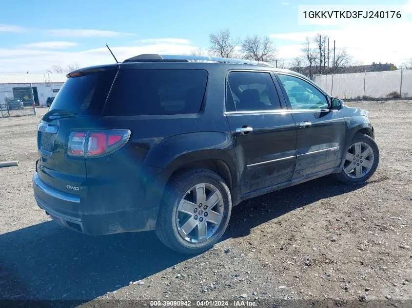 1GKKVTKD3FJ240176 2015 GMC Acadia Denali