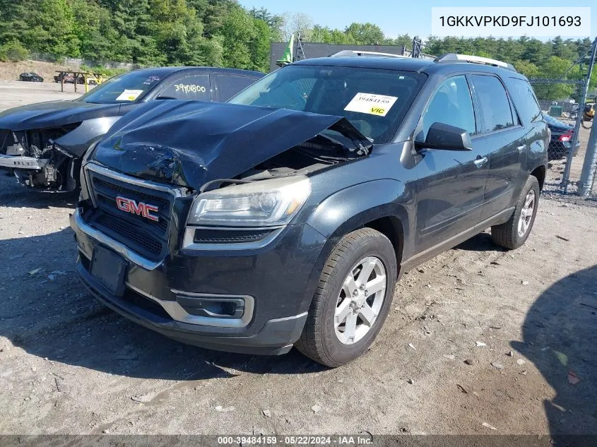 1GKKVPKD9FJ101693 2015 GMC Acadia Sle-2