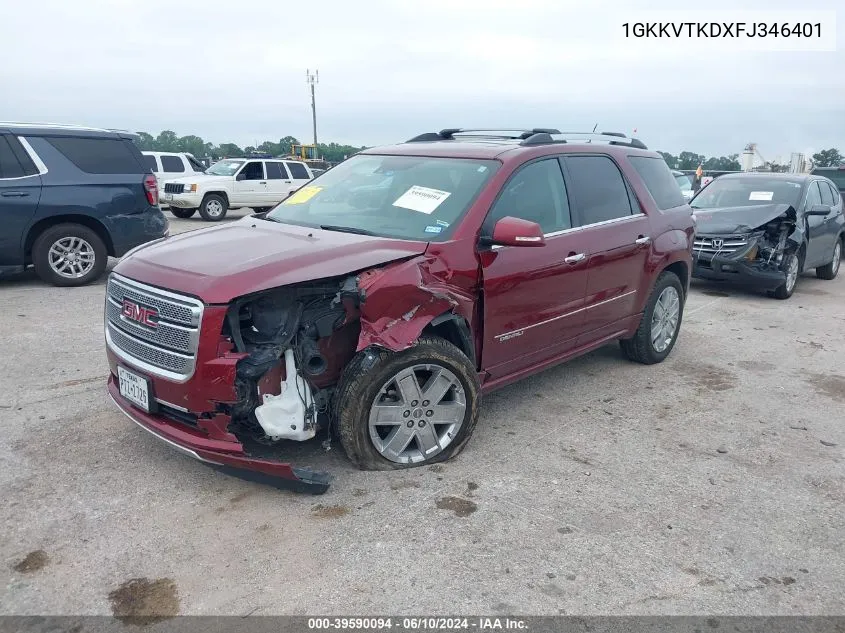 1GKKVTKDXFJ346401 2015 GMC Acadia Denali