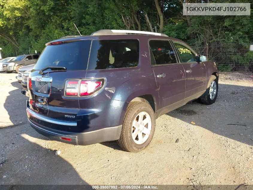 1GKKVPKD4FJ102766 2015 GMC Acadia Sle-2