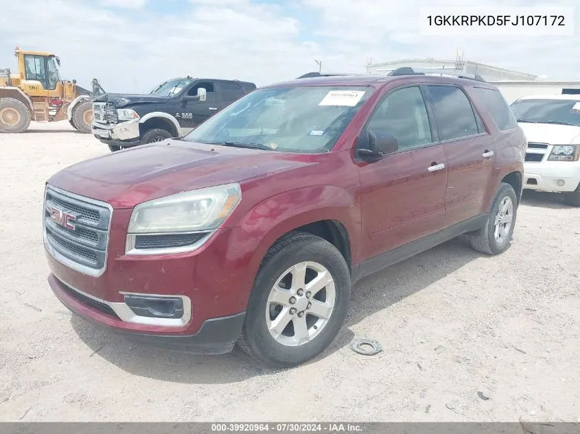 1GKKRPKD5FJ107172 2015 GMC Acadia Sle-2