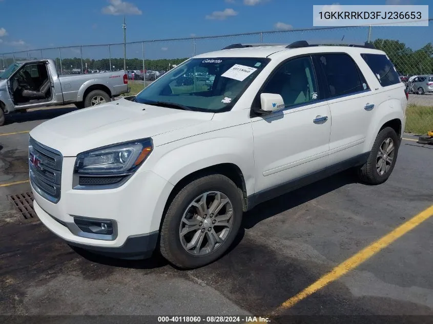 1GKKRRKD3FJ236653 2015 GMC Acadia Slt-1