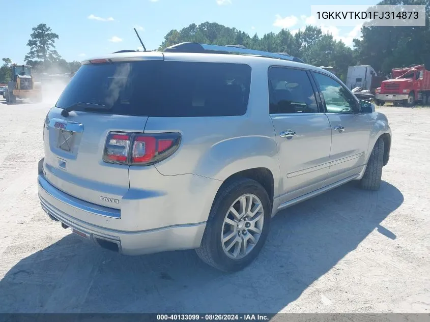 1GKKVTKD1FJ314873 2015 GMC Acadia Denali