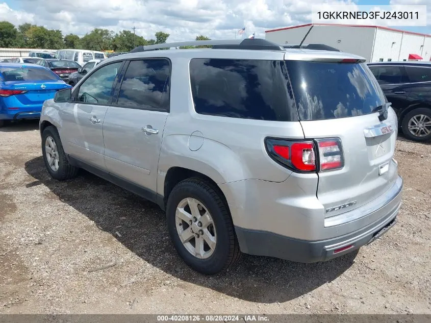 1GKKRNED3FJ243011 2015 GMC Acadia Sle-1