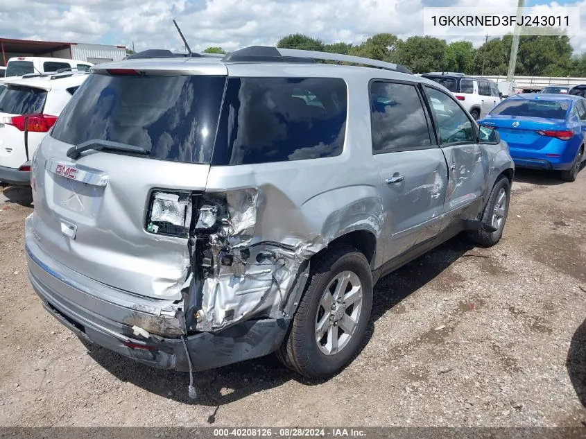 1GKKRNED3FJ243011 2015 GMC Acadia Sle-1