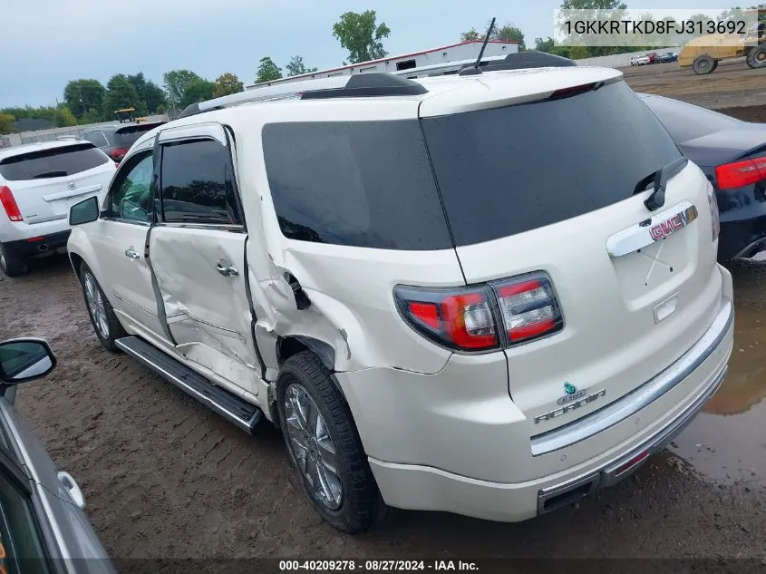 1GKKRTKD8FJ313692 2015 GMC Acadia Denali