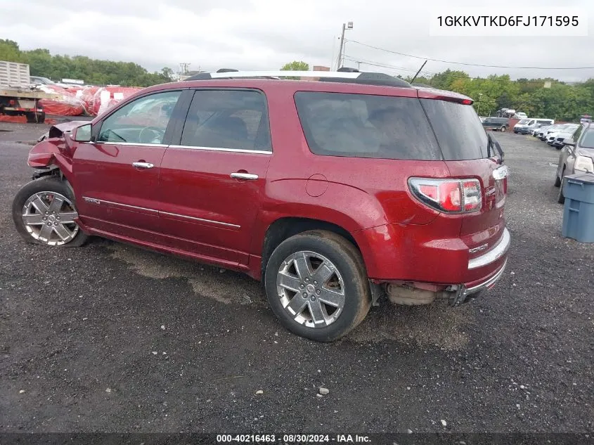 1GKKVTKD6FJ171595 2015 GMC Acadia Denali