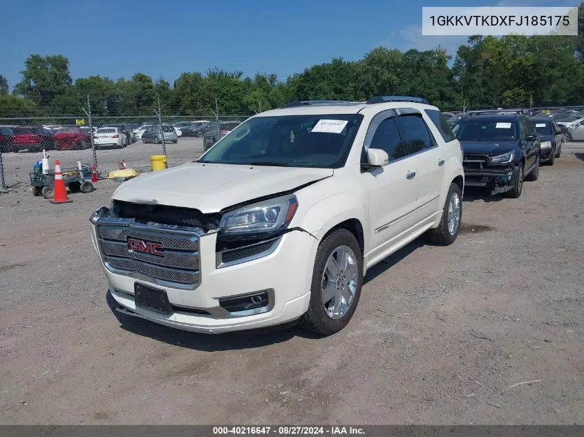 1GKKVTKDXFJ185175 2015 GMC Acadia Denali