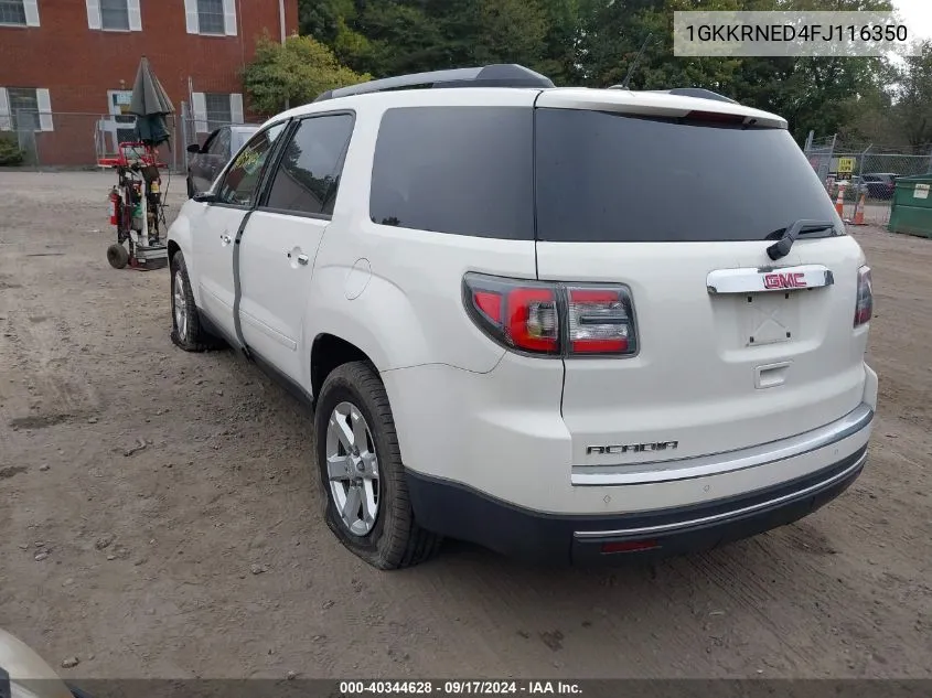 1GKKRNED4FJ116350 2015 GMC Acadia Sle