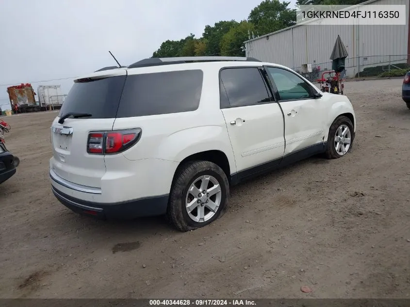 1GKKRNED4FJ116350 2015 GMC Acadia Sle