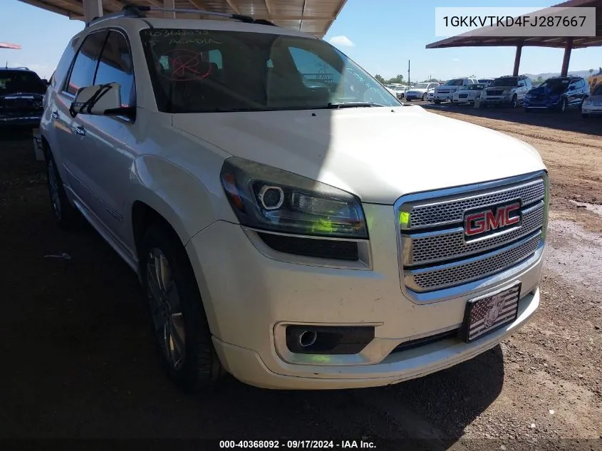 1GKKVTKD4FJ287667 2015 GMC Acadia Denali