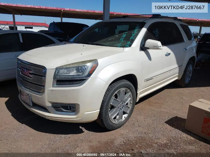 1GKKVTKD4FJ287667 2015 GMC Acadia Denali