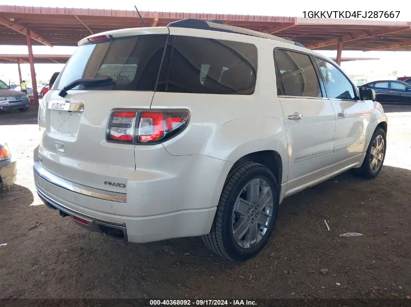 1GKKVTKD4FJ287667 2015 GMC Acadia Denali