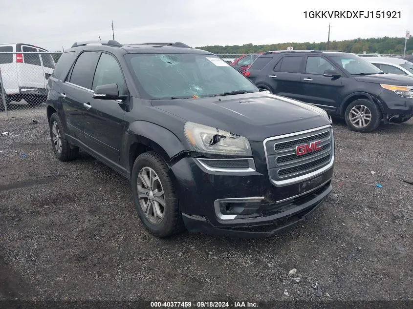 1GKKVRKDXFJ151921 2015 GMC Acadia Slt-1