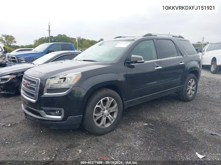 1GKKVRKDXFJ151921 2015 GMC Acadia Slt-1