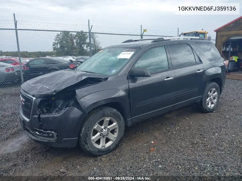 1GKKVNED6FJ359136 2015 GMC Acadia Sle-1