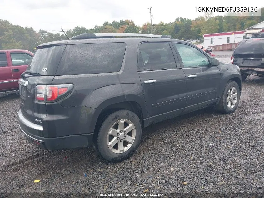 1GKKVNED6FJ359136 2015 GMC Acadia Sle-1