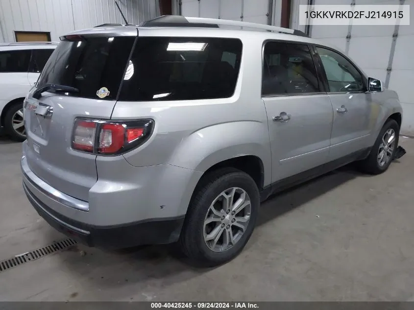 1GKKVRKD2FJ214915 2015 GMC Acadia Slt-1