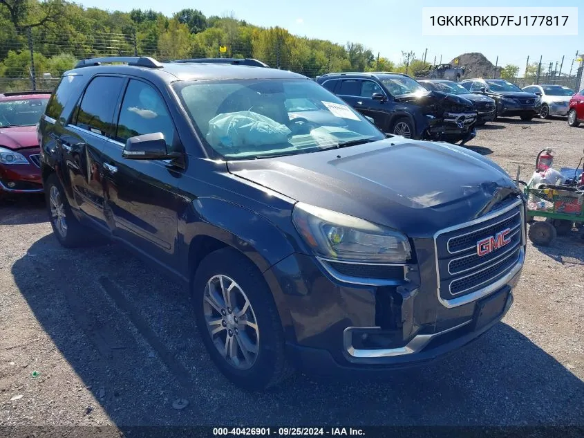 1GKKRRKD7FJ177817 2015 GMC Acadia Slt-1