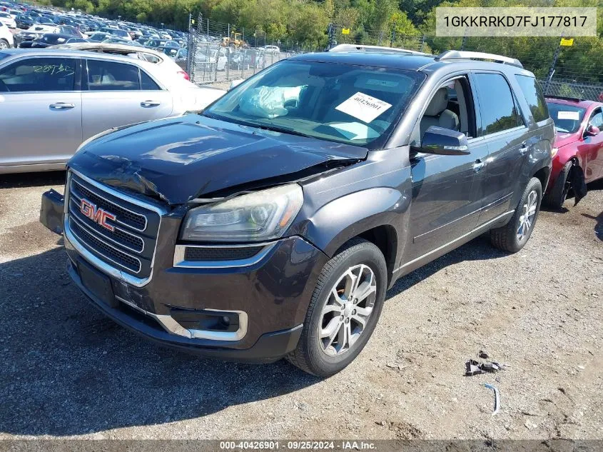 1GKKRRKD7FJ177817 2015 GMC Acadia Slt-1