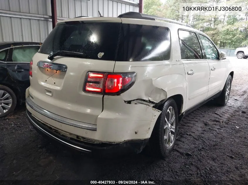 1GKKRRKD1FJ306800 2015 GMC Acadia Slt-1