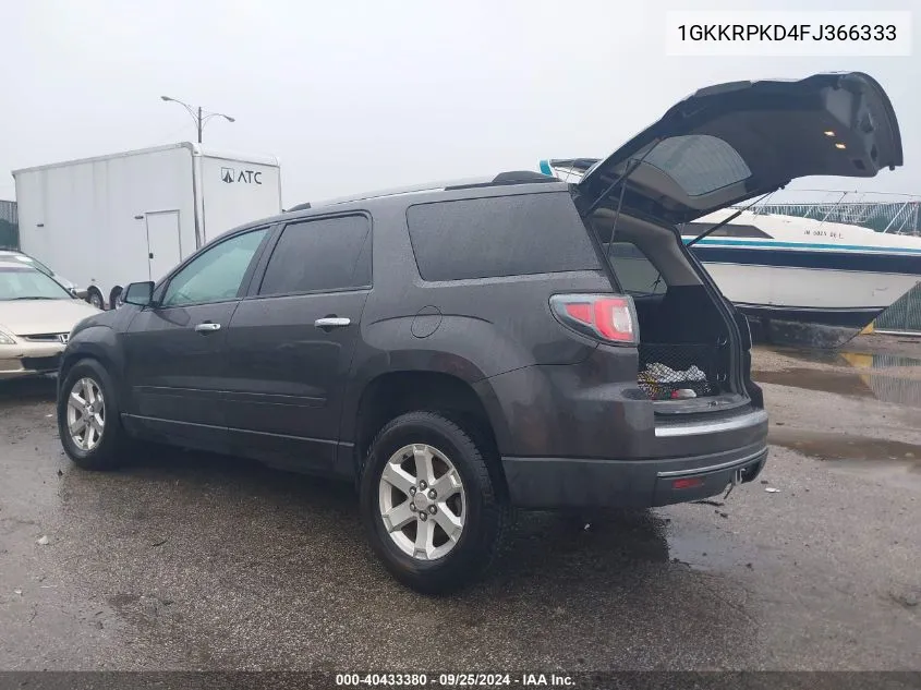 1GKKRPKD4FJ366333 2015 GMC Acadia Sle-2