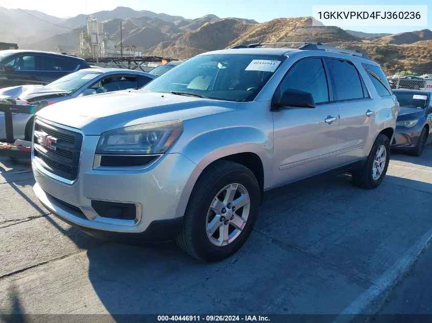 1GKKVPKD4FJ360236 2015 GMC Acadia Sle-2