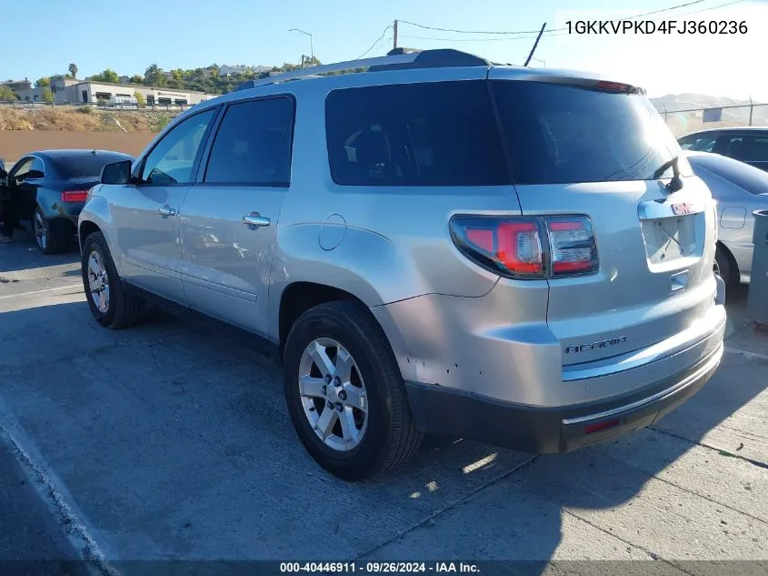 1GKKVPKD4FJ360236 2015 GMC Acadia Sle-2