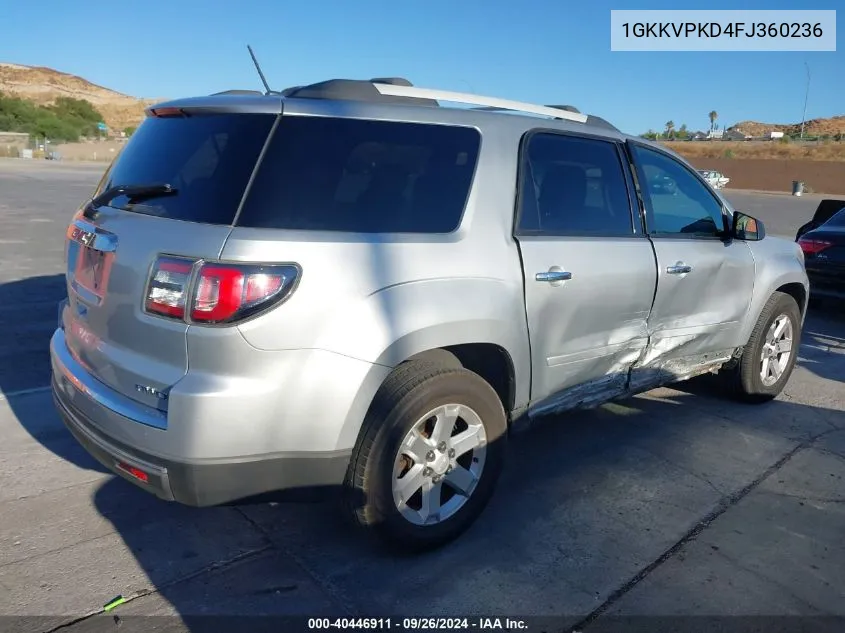 1GKKVPKD4FJ360236 2015 GMC Acadia Sle-2