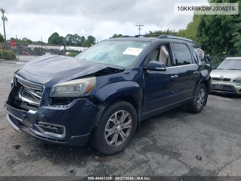 1GKKRRKD8FJ306275 2015 GMC Acadia Slt-1